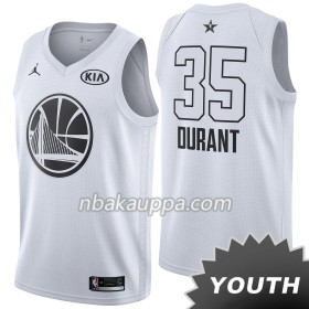Golden State Warriors Kevin Durant 35 2018 Kaikki tähti Jordan Brand Valkoinen Pelipaidat Swingman - Lasten
